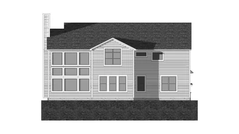 The Kelly house plan, exterior view 3